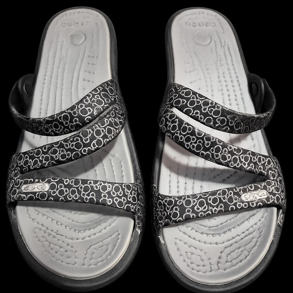 Crocs Patricia Low Wedge Comfort Sandals Disney Mickey Mouse Women’s 9M Cute